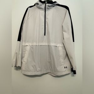 Under armour light weight rain pull over hoodie